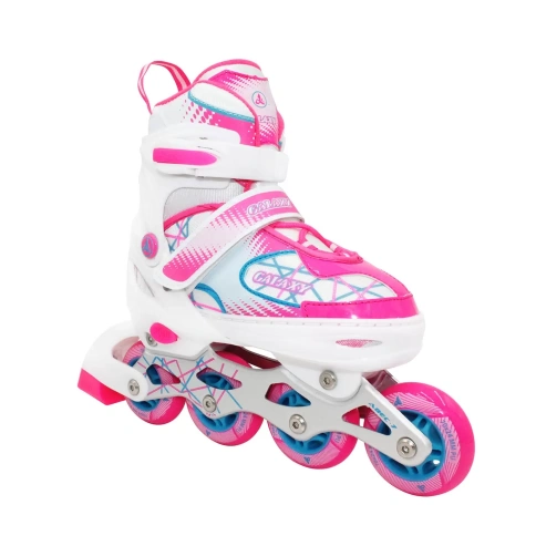 Роликовые коньки  раздвижные Galaxy Pink р.39-42 (L) фото 1