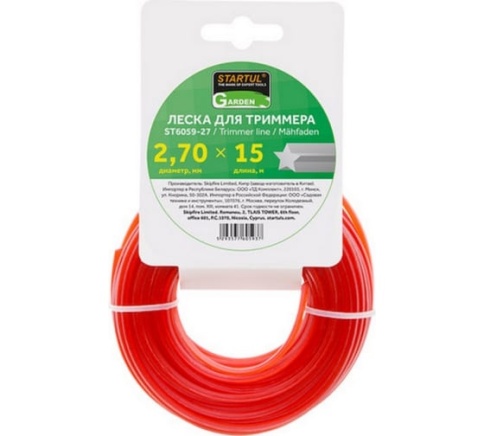 Леска для триммера 2,7х15 круг с жилой МOST-GARDEN фото 1