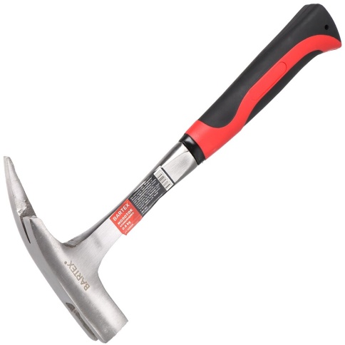 Молоток кровельщика BARTEX 600г цельнометалл двухкомп. обрезин. ручка РН-600 308999 фото 1