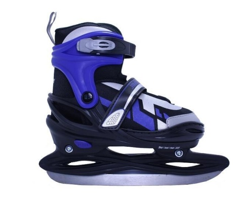 Ледовые коньки Модель Jimmy Ice черн/бел/син р. 34-37 фото 1