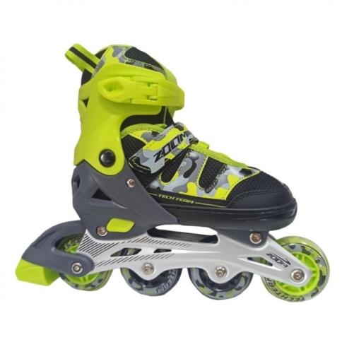 Роликовые коньки Zoom р.34-37 (М) зеленые 1/6 фото 1