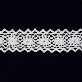 Кружево вязанное белый 0141W (25 ярд) фото 1