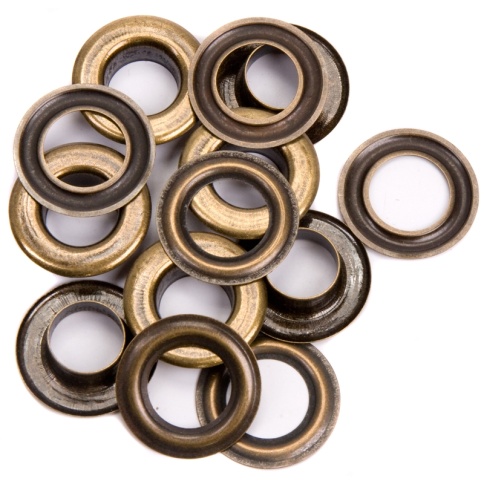 Люверсы стальные №5 цв.антик 8мм 46971 фото 1