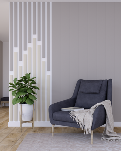 *Интерьерная рейка МДФ Stella Планкен De Luxe Palomino 16*60*2700 (уп 6шт) фото 1