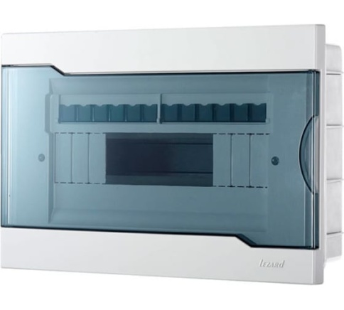 Lezard Бокс с прозрачной крышкой ЩРВ-П-12 для внутр.уст.12-и модульных устройств 730-1000-012 фото 1