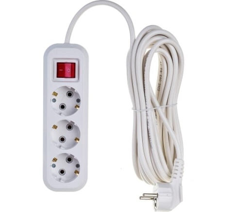 Удлинитель 3*7м 16А IP20 S-303 с выкл. ПВС 3х1 9631988 фото 1