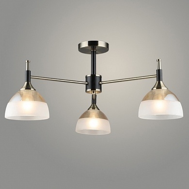 Люстра А4171/3 АВ+ВК бронза/черный фото 1