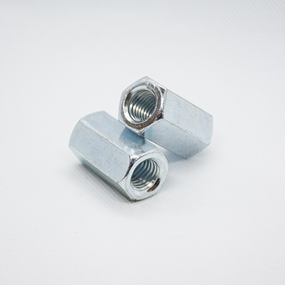 Гайка шестигранная удлиненная (соединительная) DIN6334 М10 цинк фото 1