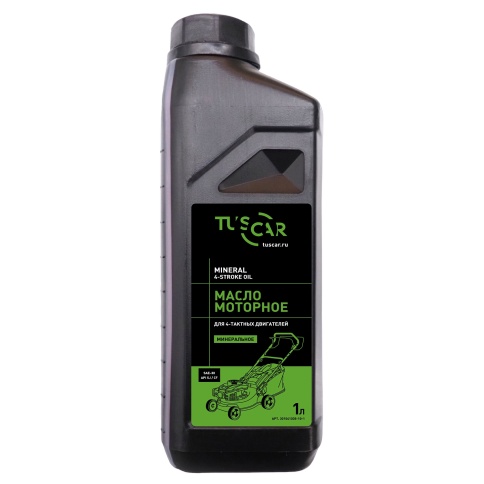 Масло 4-х тактное TUSCAR, минеральное, SAE30, API SJ/CF (1,0л.) фото 1