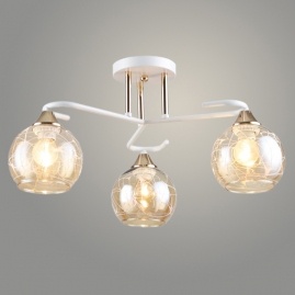 Люстра А4341/3 белый/золото Е27 фото 1