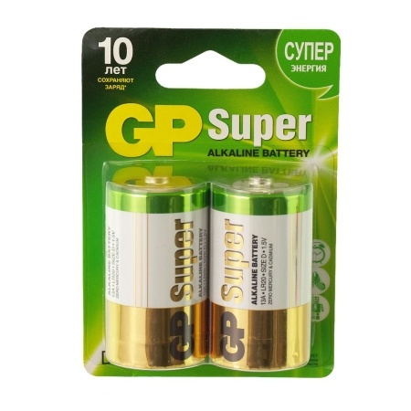 Элемент питания LR GP LR20 SUPER/13А ВР-2 (бл.2шт) фото 1