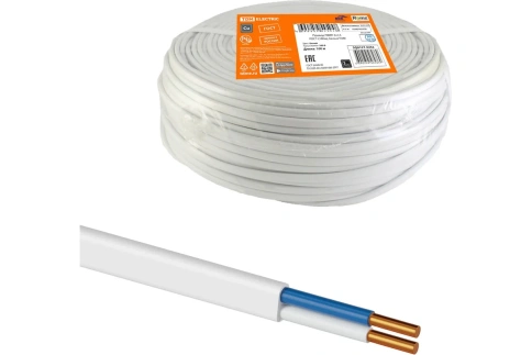 Провод бытовой ГОСТ ПВВП 2х1.5 мм кв. фото 1