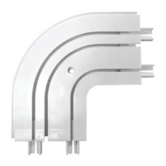 Поворот Эркер внешний трёхрядный пластик фото 1