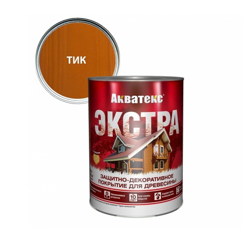 Пропитка для дерева "АКВАТЕКС - ЭКСТРА" тик 2,7л /Рогнеда/ фото 1