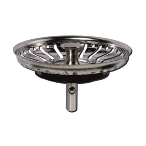 Фильтр-пробка для раковин нерж. 84мм "Вирпласт" фото 1