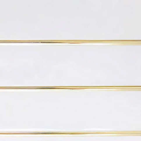 Панель 3-х секционная потолочная Золото (3,0*0,24*8мм) (1уп=10шт.) фото 1