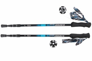 Палки треккинговые Everest Blue, 105-135 см. 3-х секц. фото 1