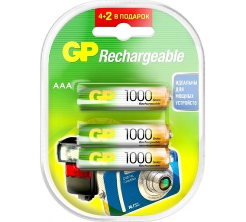 Аккумулятор GP R6/100AAHCSVPT (1000mAh) BP-2 (бл.2шт) Smart Enetgy фото 1