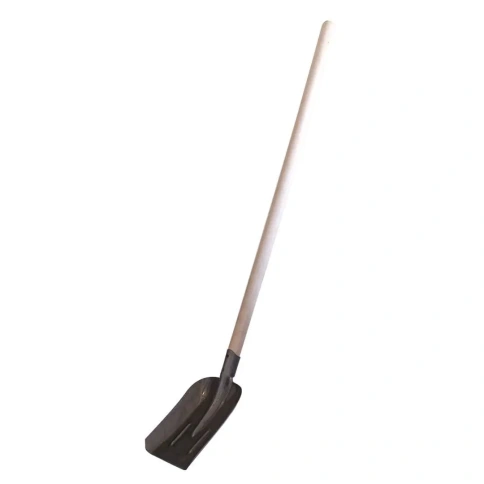 Лопата совковая (S2) усиленная с двумя ребрами жесткости (рельсовая сталь) с ЧЕРЕНКОМ фото 1