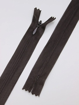 Молния потайная 18-20см кофейная фото 1