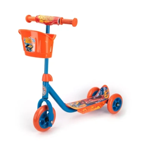 Самокат ROAD RACING 3-кол, пластик колеса ПВХ 140/125мм, нагр. до 20 кг. фото 1