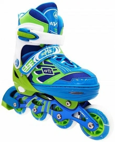 Роликовые коньки  раздвижные Avis Blue р.39-42 (L) фото 1