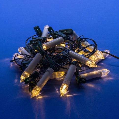 Гирлянда LED Свеча ULD-S0600-030/SGA WARM WHIT IP20 CANDLES 6м 30диод. Uniel UL-00005469 фото 1