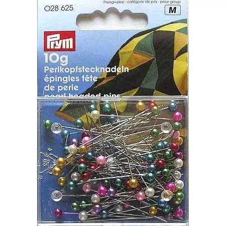 Булавка с жемчужной головкой разноцветные 0,65*38мм АРС0000821436 фото 1