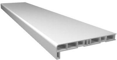 Подоконник ПВХ белый 25см (кратно 1м) фото 1