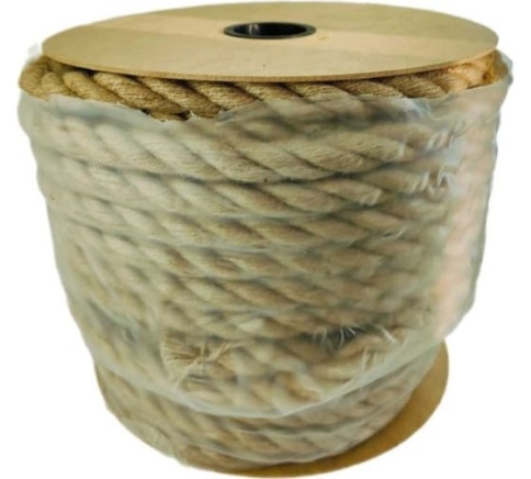 Веревка крученая джутовая 16мм (50м) фото 1