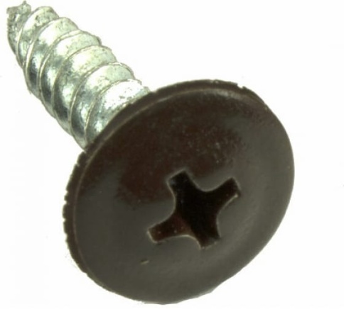 Саморез ПШО 4,2х13 RAL 8017 фото 1