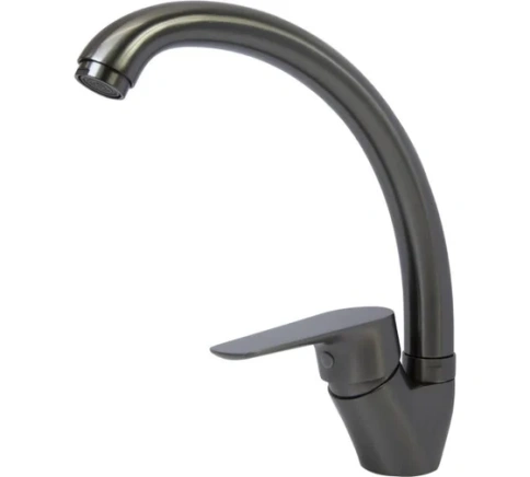 Смеситель для кухни 35к MIXLINE ML14-031GR Графит высокий излив фото 1