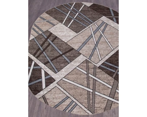 Ковер SIERRA 1.8-2,5 овал  D487 BEIGE-BROWN2 фото 1