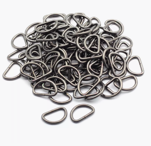 Полукольцо 20мм цв. чёрный никель фото 1