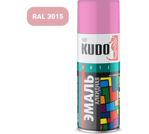 KU-1014 Эмаль универсальная розовая 520мл фото 1