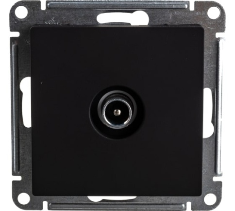 SchE Механизм розетки TV оконечной 1DB карбон ATN001091 фото 1