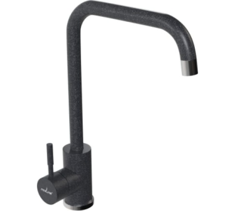 Смеситель для кухни 35к MIXLINE ML-GS12 (309) темно-серый высокий излив фото 1