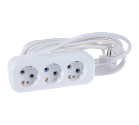 Удлинитель 3*5м У10-554 с/з ПВС 3*0,75 "У" фото 1