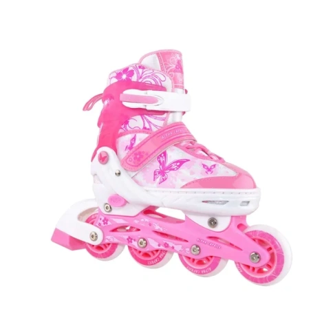 Роликовые коньки  раздвижные Soul Pink р.39-42 (L) фото 1