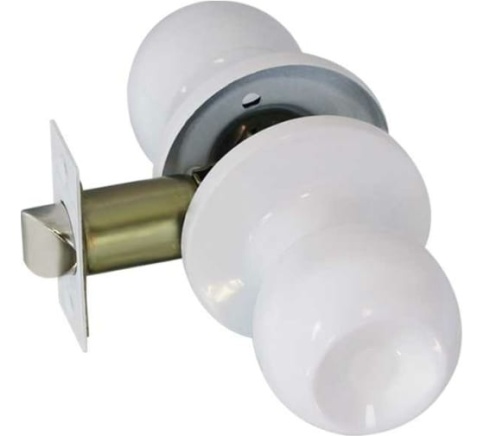 Защелка межкомнатная ЗШ-05 (белый) фото 1