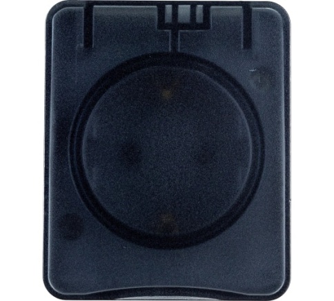 Розетка 1-м ОП 16А AtlasDesign Profi54  с зазем.защ.шторки антрацит ATN544045 фото 1