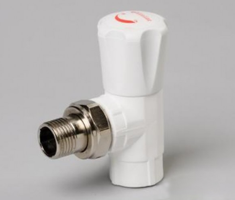 Кран д/радиатора Ф20*1/2"ш угловой фото 1