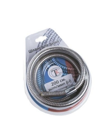 Шланг душевой СТК имп/имп 2м растягивающийся (8801) фото 1