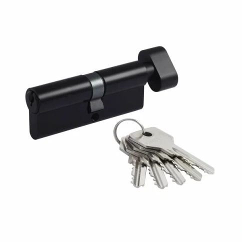 Цилиндровый механизм с вертушкой STD Z  ЛB-80 (черный) (40-40) фото 1