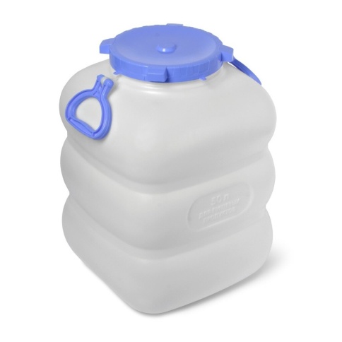 Бочка-канистра пл. 50 л прямоуг. с ручками С911 Гранде (194051) фото 1