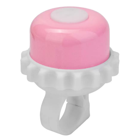 Звонок 23Р-06 алюминий/пластик, бело-розовый 210120 фото 1
