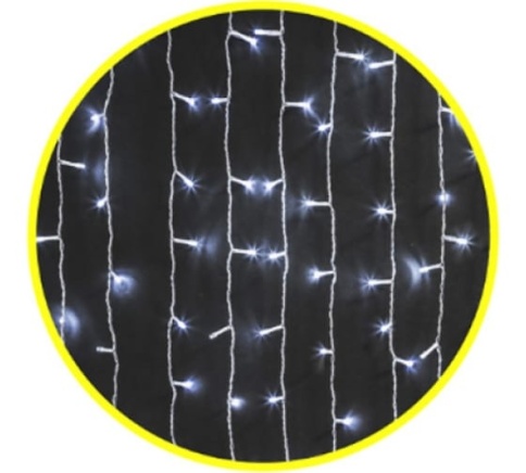 Навигатор 61865 Гирлянда Занавес NGF-С01-357CW-8-2*1,5m-230-TR-IP20  фото 1