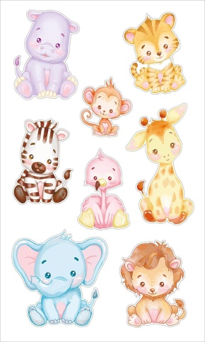 ST-0493 Милые зверьки 30*50см фото 1