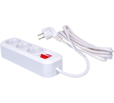 Удлинитель 3*3м 16А IP20 S-303  с выкл. ПВС 3х1 9631986 фото 1