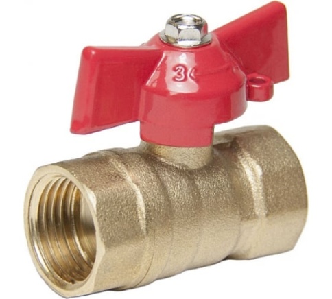 Кран шаровый 1/2" г/г баб фото 1